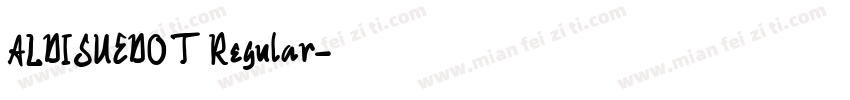 ALDISUEDOT Regular字体转换